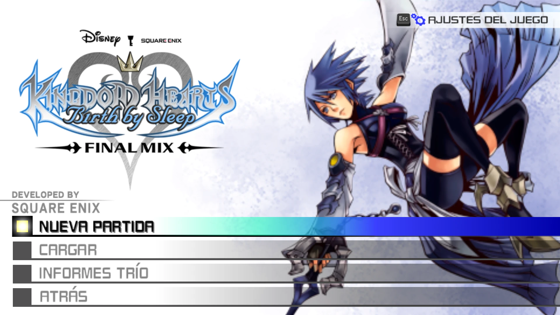 Original Title Screen Restoration At Kingdom Hearts Birth By Sleep ...