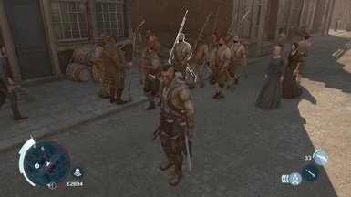 Assassin's Creed III Homstead Characters As Soldiers