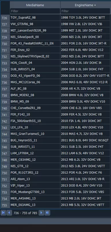 Better Named Engines in DB Browser #1