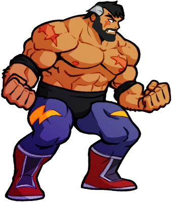 Streets of Rage 4 Bearded Max Thunder Mod