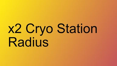 Cryo Station Radius x2