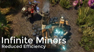 Infinite Miners with Reduced Efficiency