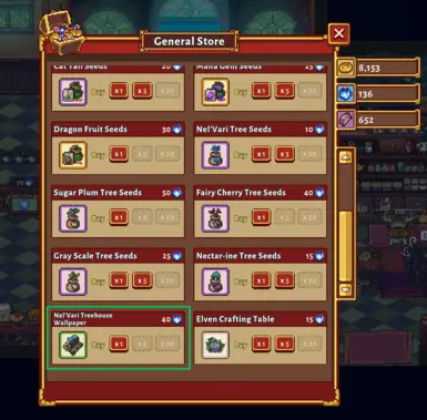 Wallpaper can be purchased from the Nel'Vari General Store