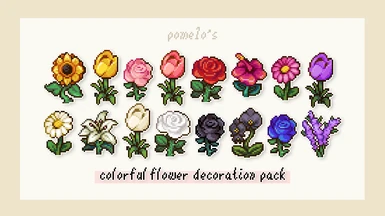 Colorful Flower Decoration Pack