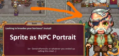 Sprite as NPC Portrait