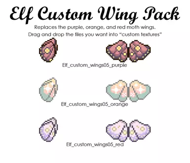 Three Elf Moth Wing Alternatives 1