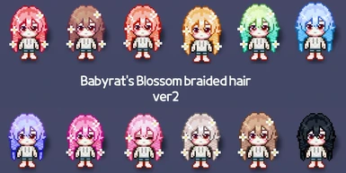 Babyrat's Blossom braided hair
