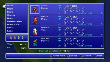 Classic Font - Menu