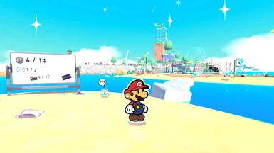 Playable Paper Mario