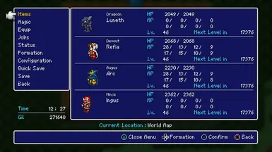 Retro UI - Menu