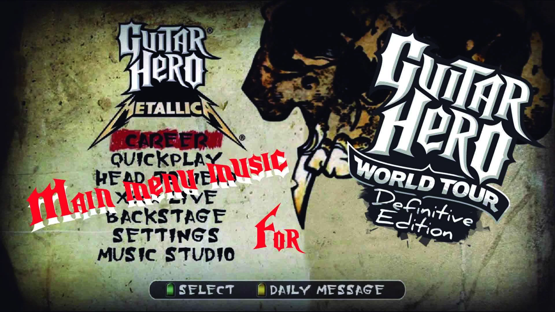 guitar hero world tour metallica