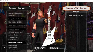 James Hetfield White ESP EET FUK Guitar