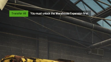 Warehouse Expansion Not Unlocked Message
