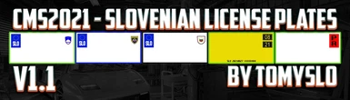 Slovenian license plates
