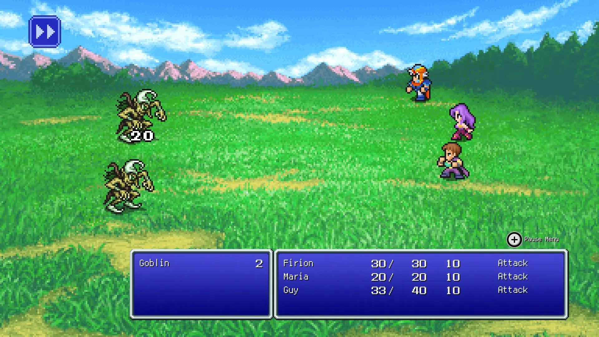 -SWITCH--FF2- SNES Battle Numbers at Final Fantasy II Pixel Remaster ...