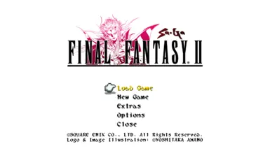 Final Fantasy II SaGa Title Screen
