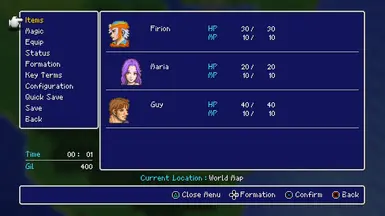 Retro UI - Menu