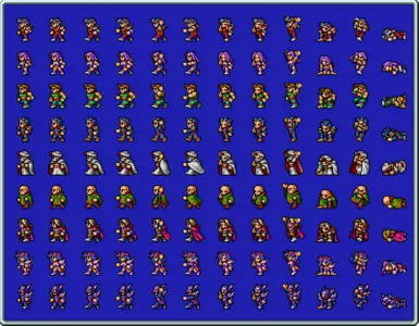 Player characters, battle (after)