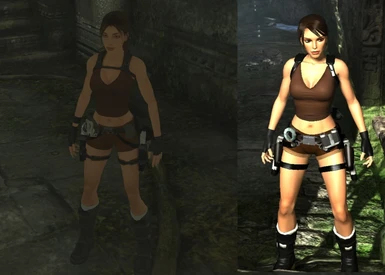 Tomb Raider Underworld early version of Lara Croft