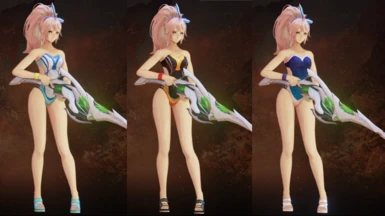 Shionne 3 DLC Swimsuit Mods - No Jacket No Straps