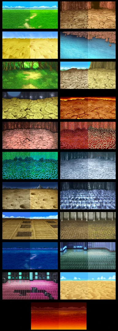 Color Corrected Battle Backgrounds