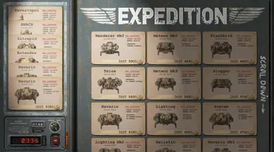 Menu for buying a beta version that has not survived to this day