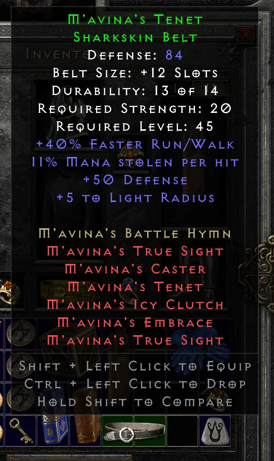 Diablo2 sacred targe