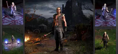 The Reborn Necromancer - Blonde Hair, Brown Eyes, Beard
