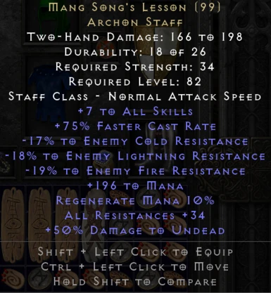 New and Improved Unique Items for D2RMM