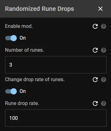 Randomized Rune Drops (D2RMM)
