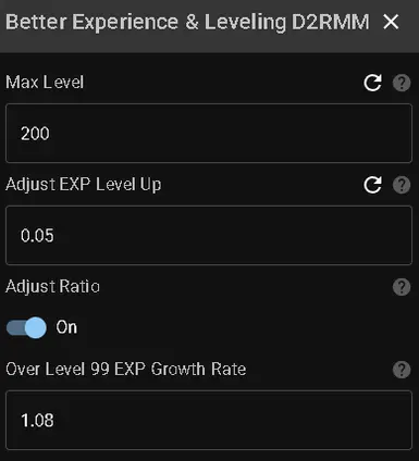 Better Experience and Leveling D2RMM
