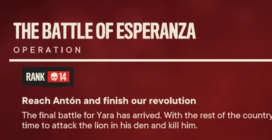 Battle of Esperanza - Final Mission (save game)