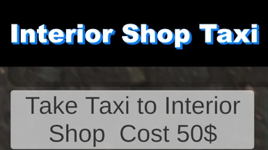 Taxi to interior shop