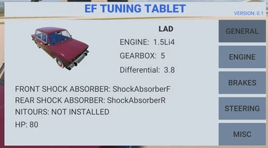 E.F Tuning tablet