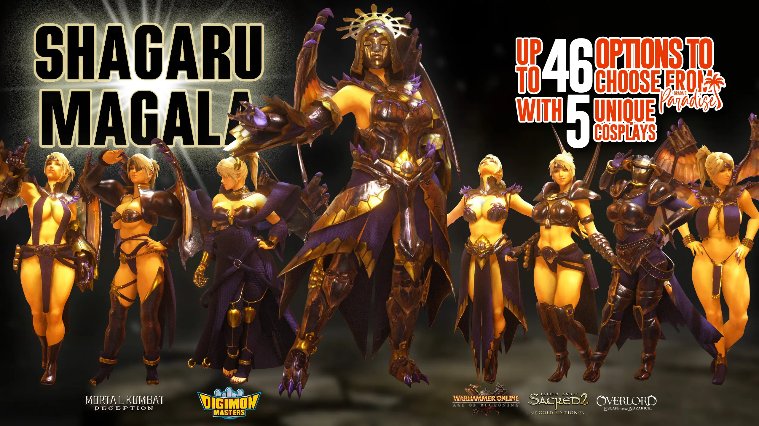 Monster Hunter Rise] Shagaru Magala Armor Mod (Grada's Paradise Series) -  Adult Gaming - LoversLab