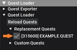 How to disable replacement quests in game