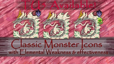 Classic Monster Icons Mod with Elemental weakness indicator