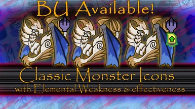 Classic Monster Icons Mod with Elemental weakness indicator