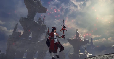 Be a Red Mage from FF14 -but actually you are a lancer V2.0 at Monster ...