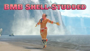 BMB Fitted Sexy Male Shell-Studded Armor Set