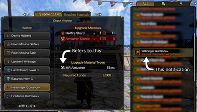 Notifications for wishlist items with category materials can be misleading!
