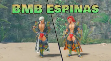 BMB Fitted Sexy Male Espinas Armor Set