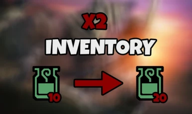 Increased items limit in inventory (X2)