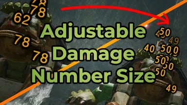 Adjustable Damage Number Size