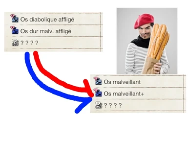 Better French Translation for Afflicted Materials