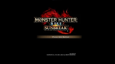 Classic Monster Hunter Main Title Start Screens