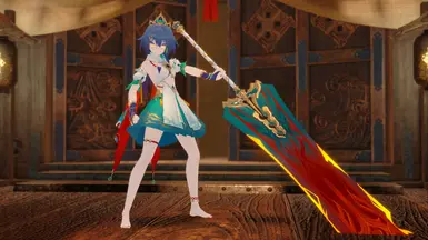 Honkai Star Rail Yunli with weapon (GS)