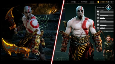 Skirt of Kratos and Blade of Athena