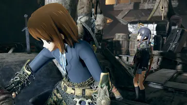 K-ON! Yui and Azusa in God of War Mod 