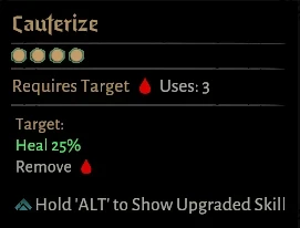 Cauterize Usable From All Ranks